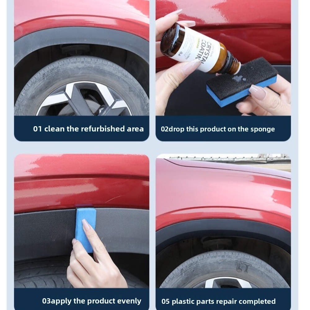 Trim Restorer Plastic - New Durable Crystal Coating Refurbishing Coating