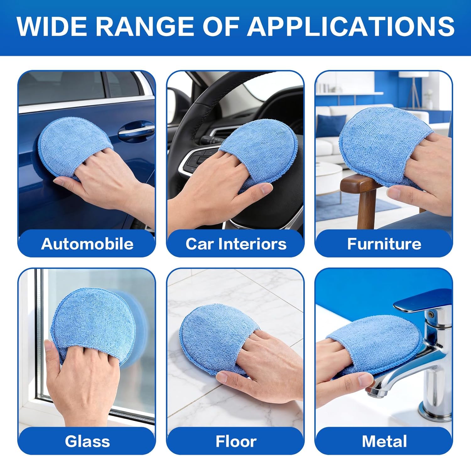 Auto Cleaning Sponge Brush Wax - огляд і ціна Wax Applicator Pad