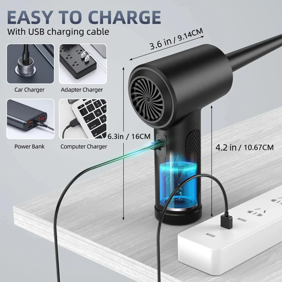 Electric Wireless Air Duster C - огляд і ціна Dryer Car Blower