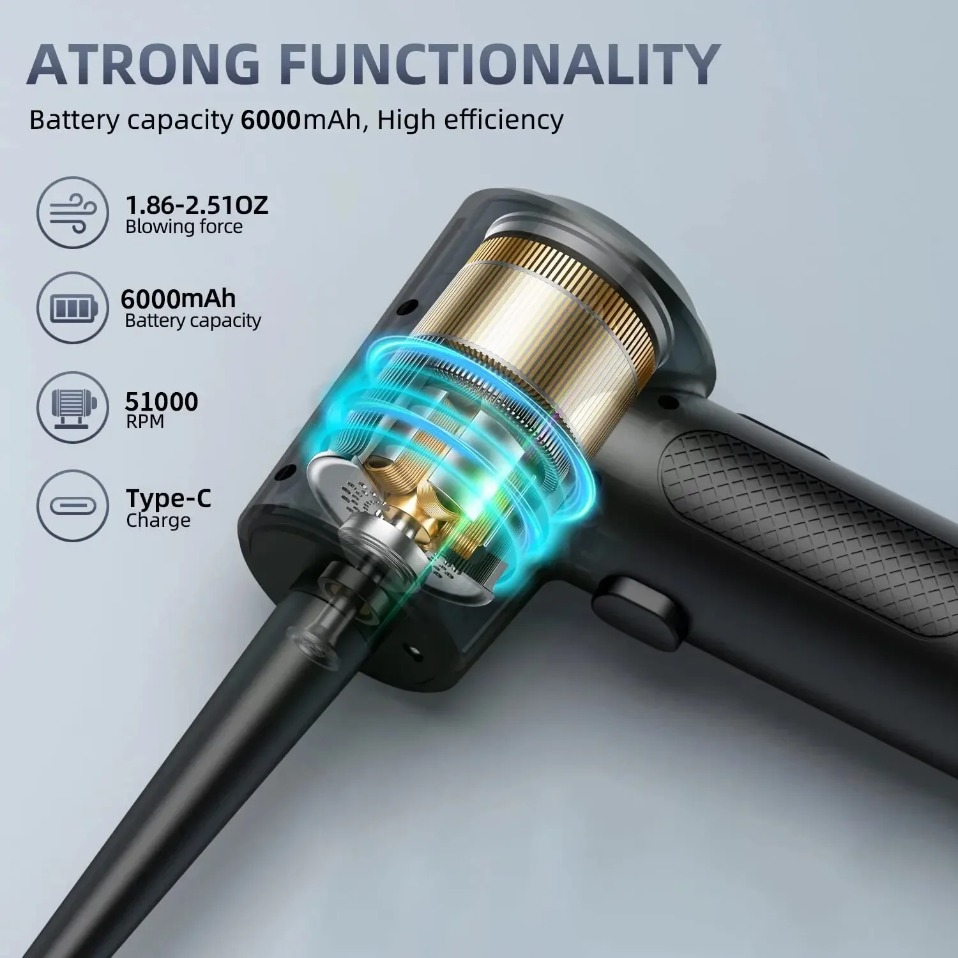 Electric Wireless Air Duster C - огляд і ціна Dryer Car Blower