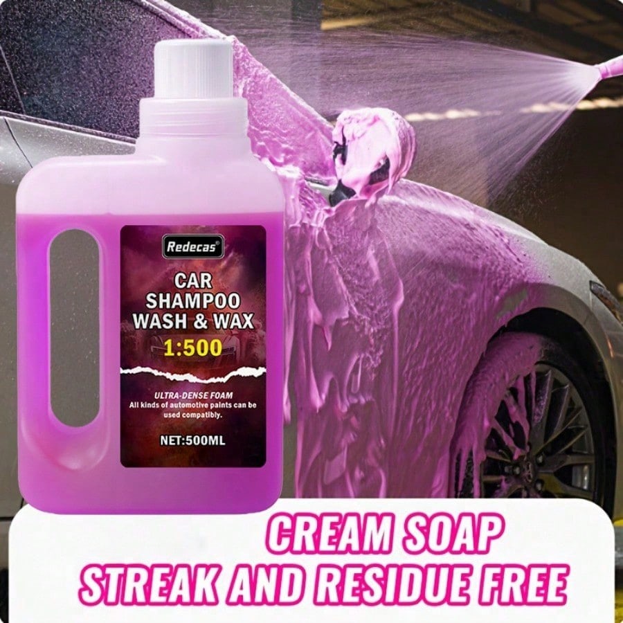 500ml Pink Foam Car Wash Soap, - огляд і ціна Car Wax Ceramic Coating