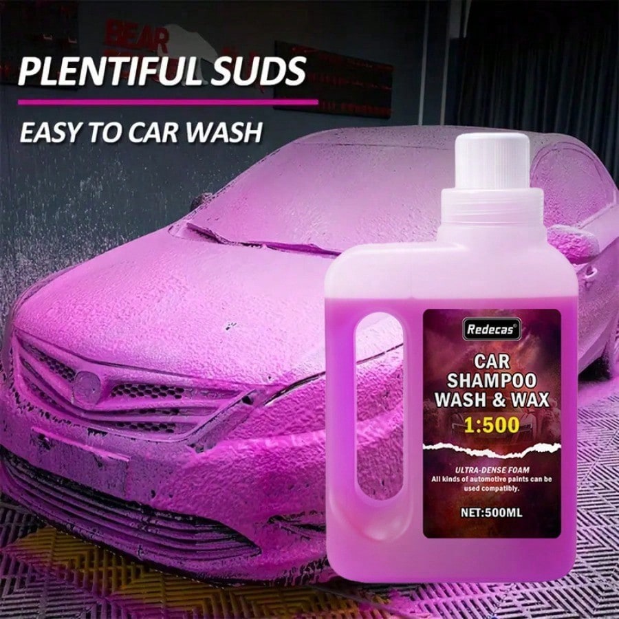 500ml Pink Foam Car Wash Soap, - огляд і ціна Car Wax Ceramic Coating