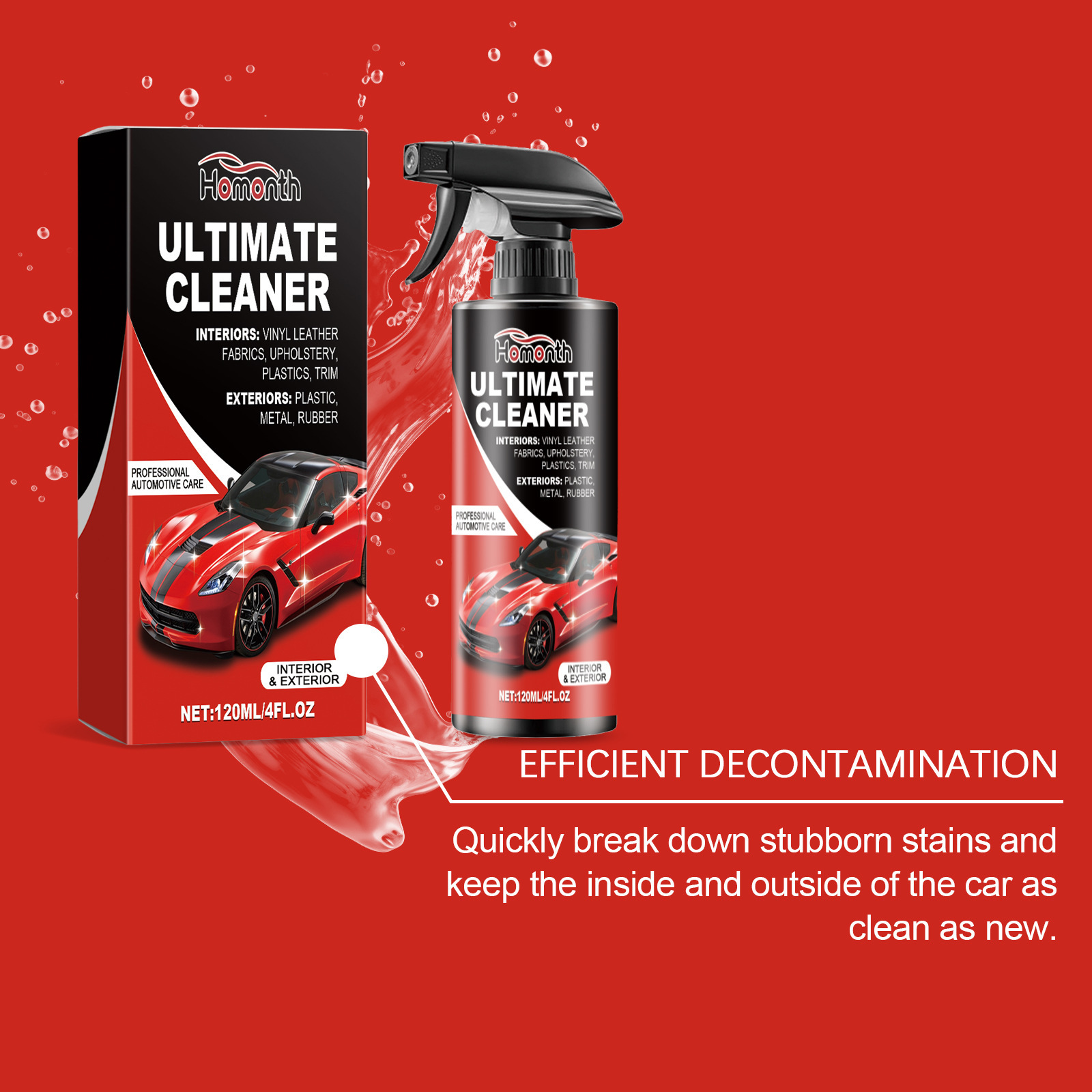 Homonth 120ml Car Interior Sta - огляд і ціна Leather Cleaner Interior